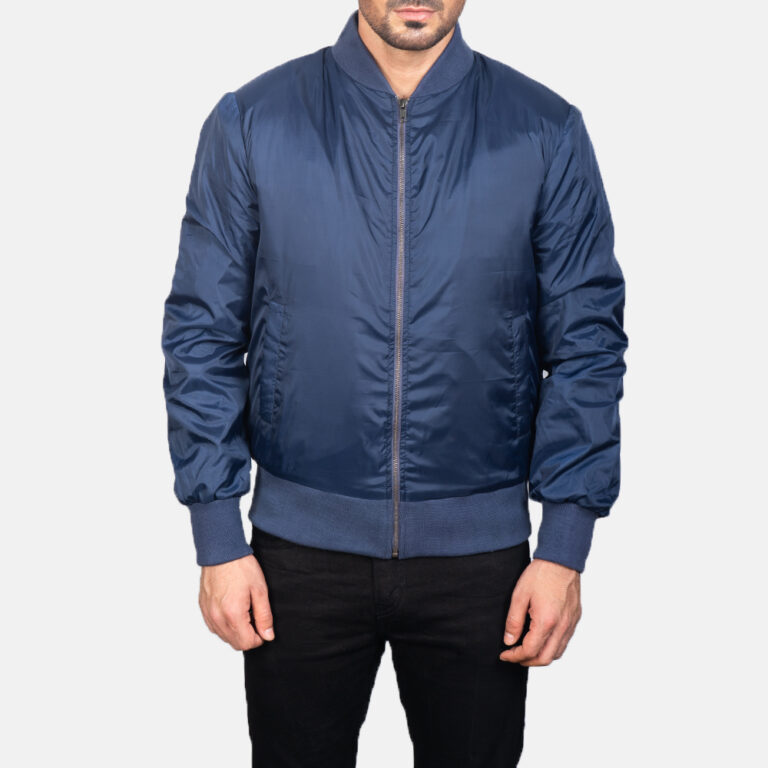 Mens Blue Bomber Jacket1084-5-1599208779471